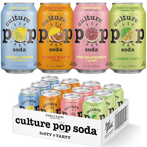 Culture Pop Soda Variety Pack - Zesty & Tarty Flavors