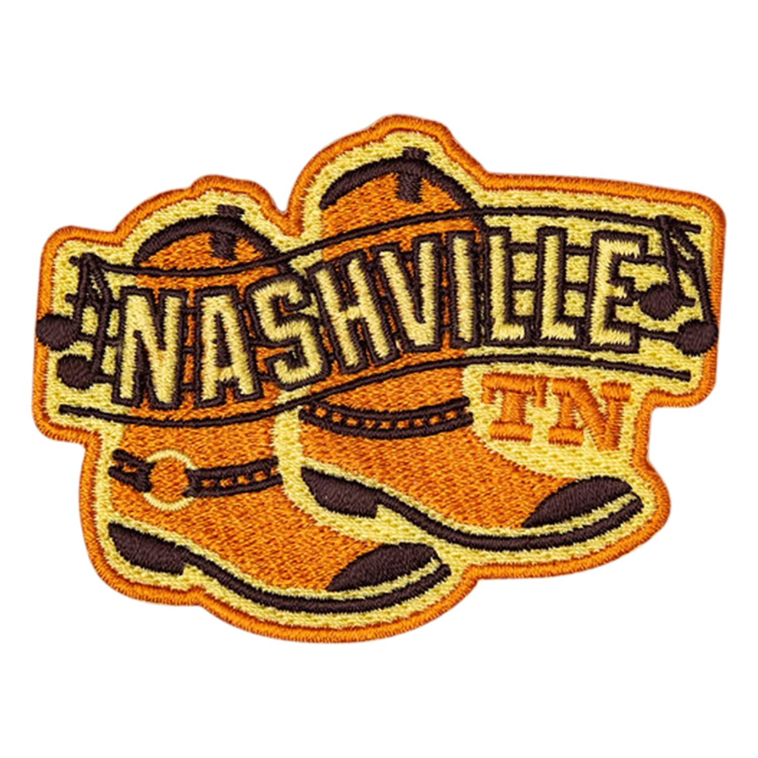 Nashville Cowboy Boots Embroidered Patch