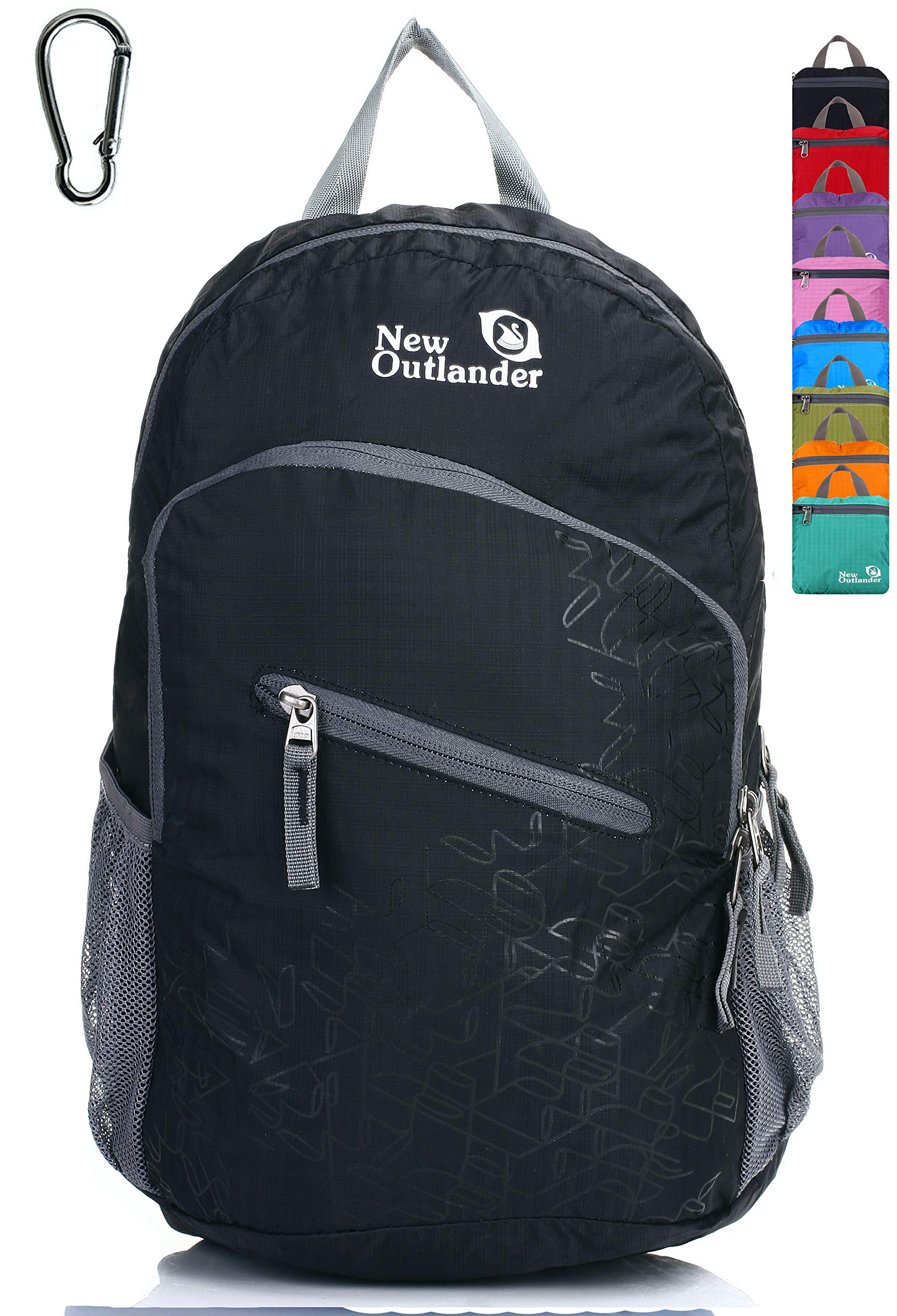New Outlander Lightweight Packable Backpack with Carabiner