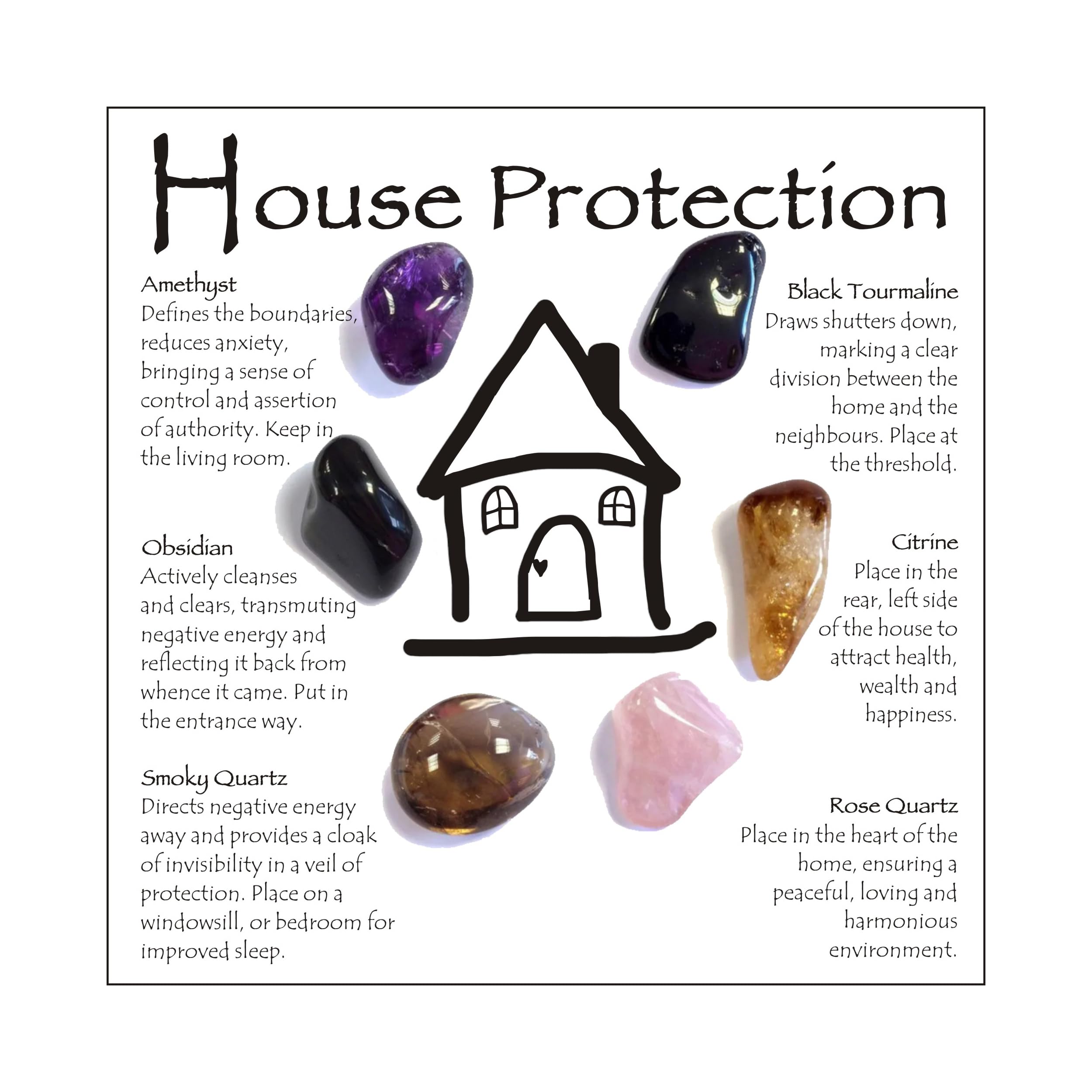 House Protection Crystal Set