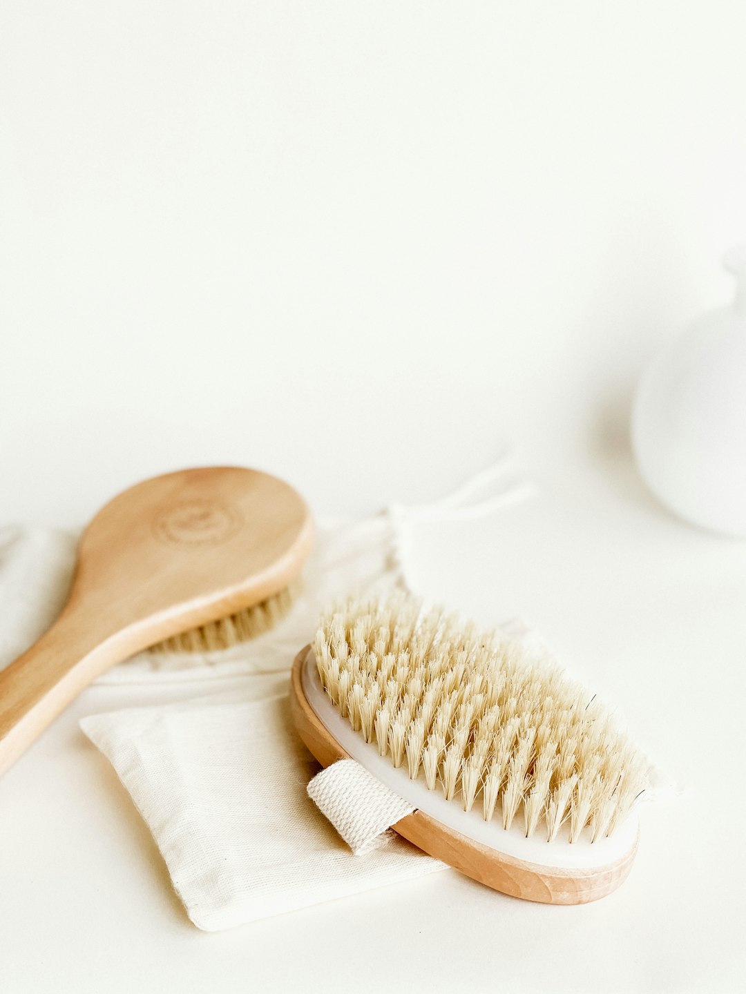 how do you clean a dry brush